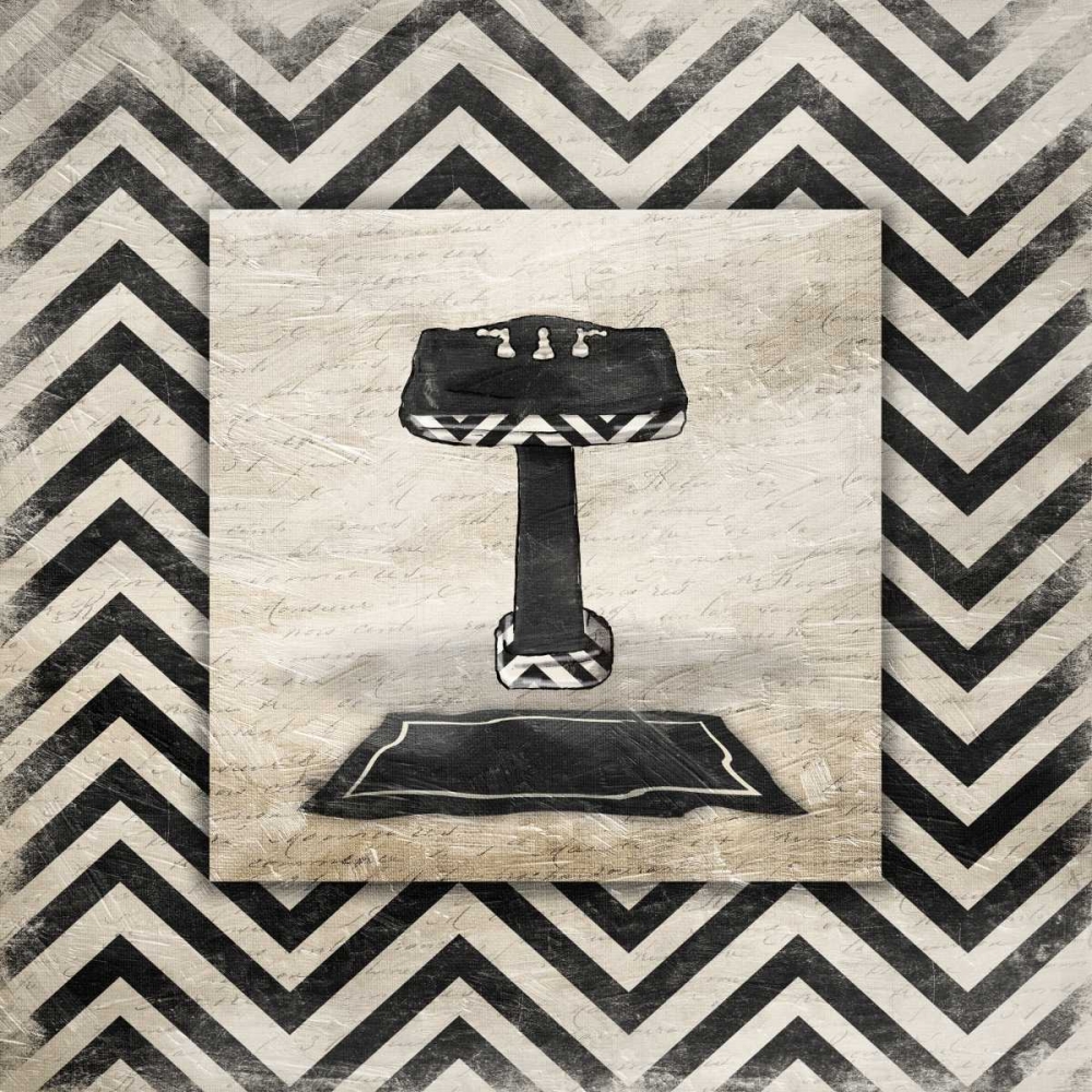 Black White Geo Sink art print by Jace Grey for $57.95 CAD