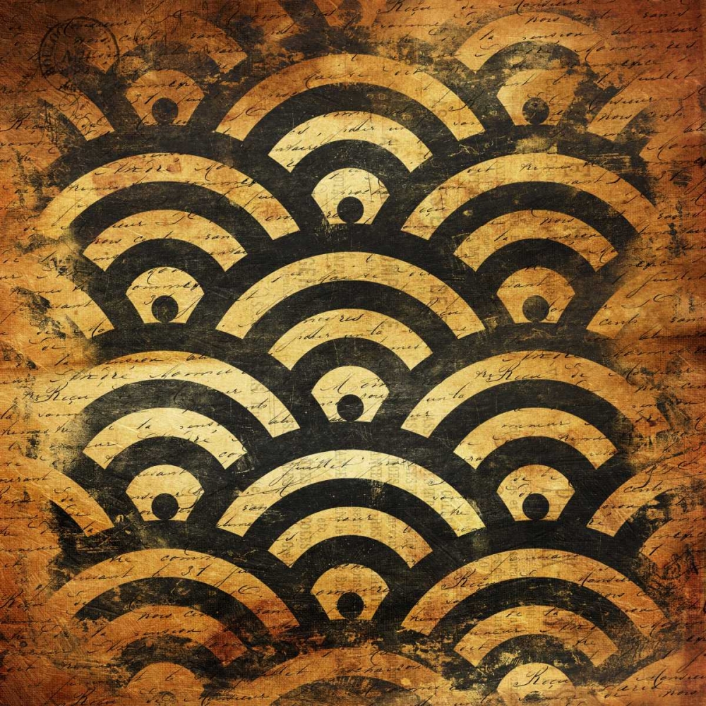 BlackGold Geo 4 art print by Jace Grey for $57.95 CAD