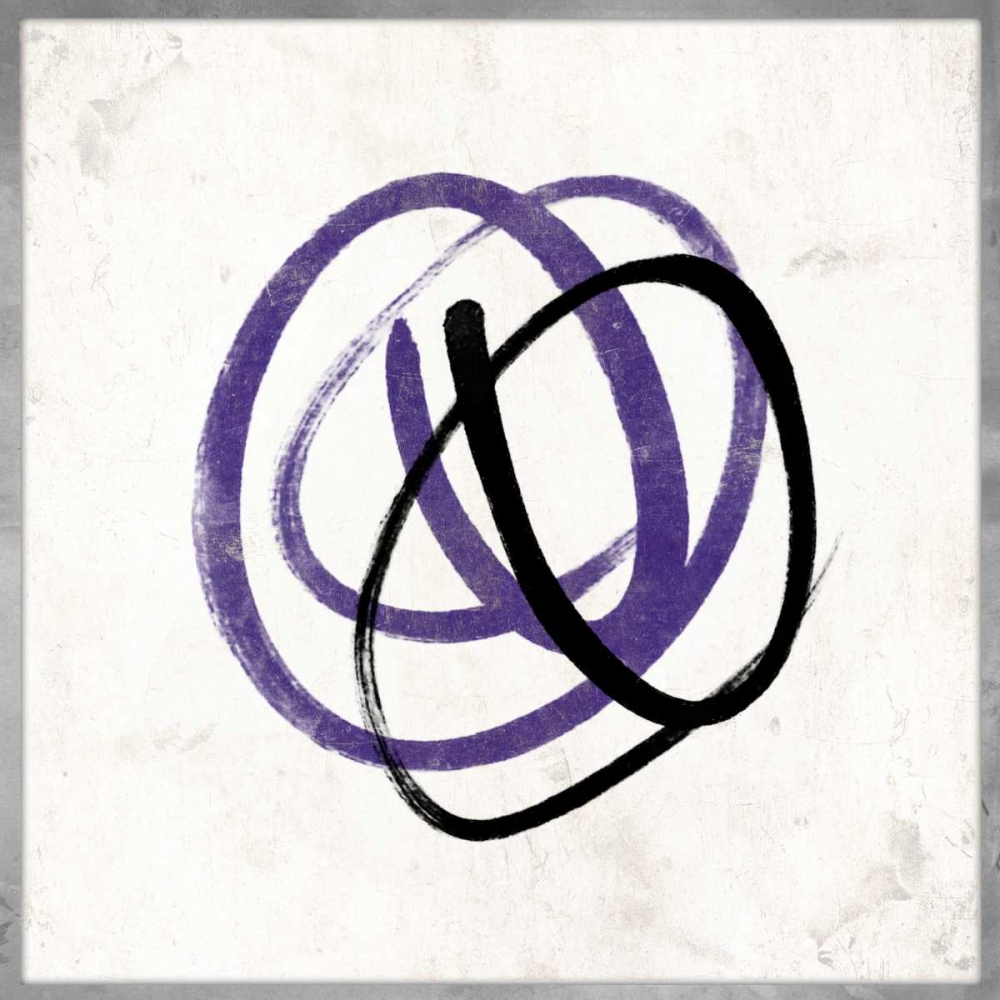 Abstract Circle Mate Purple art print by Jace Grey for $57.95 CAD