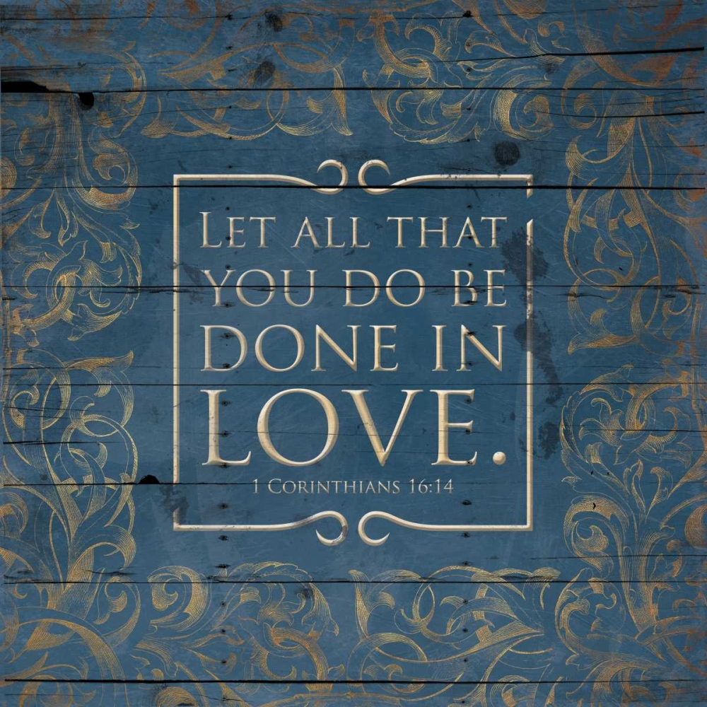Done In Love Blue art print by Jace Grey for $57.95 CAD