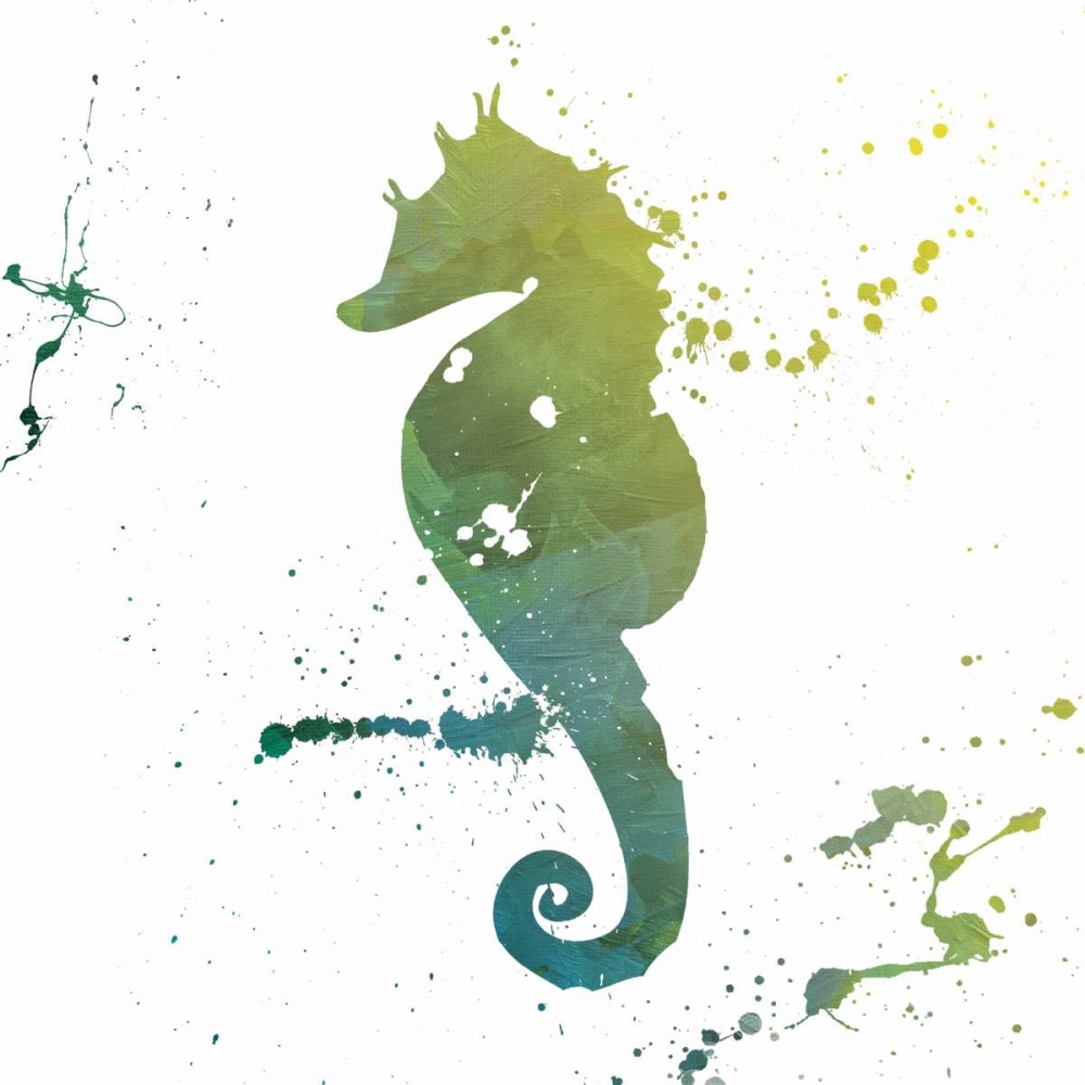 Seahorse Splatter art print by Jace Grey for $57.95 CAD