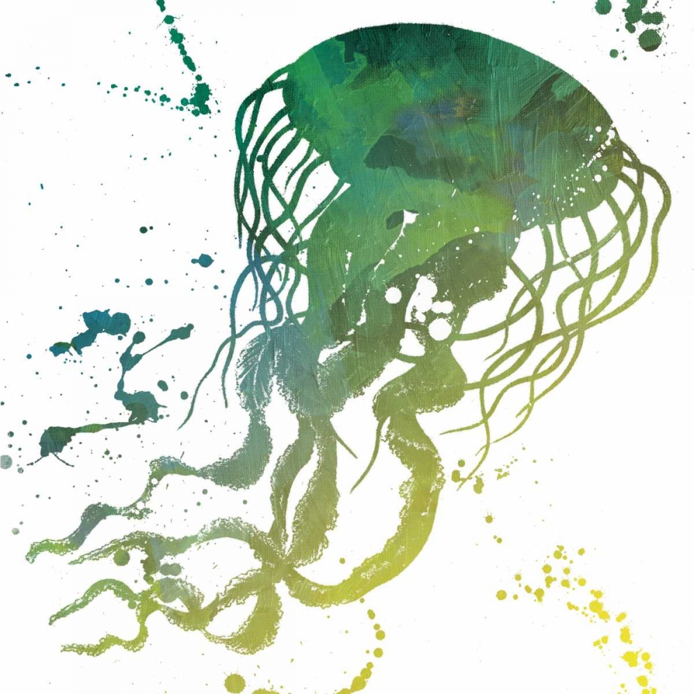 Jellyfish Splatter art print by Jace Grey for $57.95 CAD