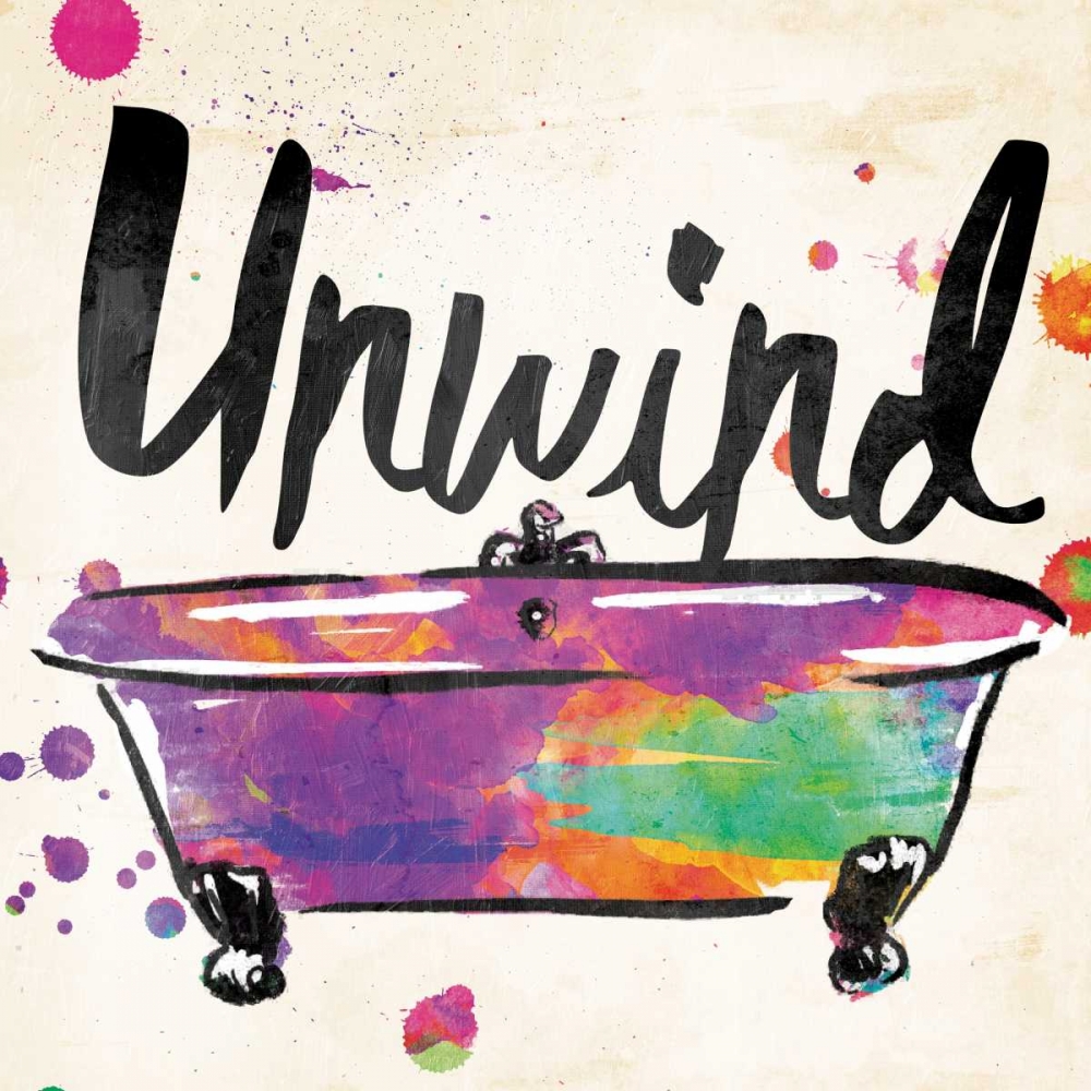 Unwind Colorful Bath art print by Jace Grey for $57.95 CAD