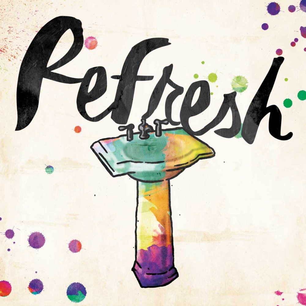Refresh Colorful Sink art print by Jace Grey for $57.95 CAD