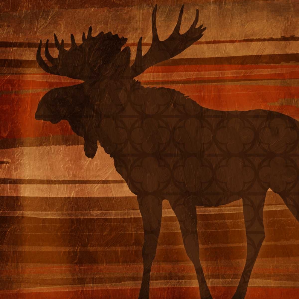 Moose Stripes art print by Jace Grey for $57.95 CAD
