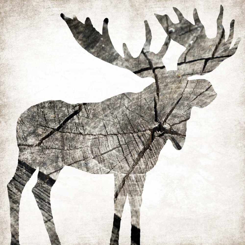 Wood Moose art print by Jace Grey for $57.95 CAD