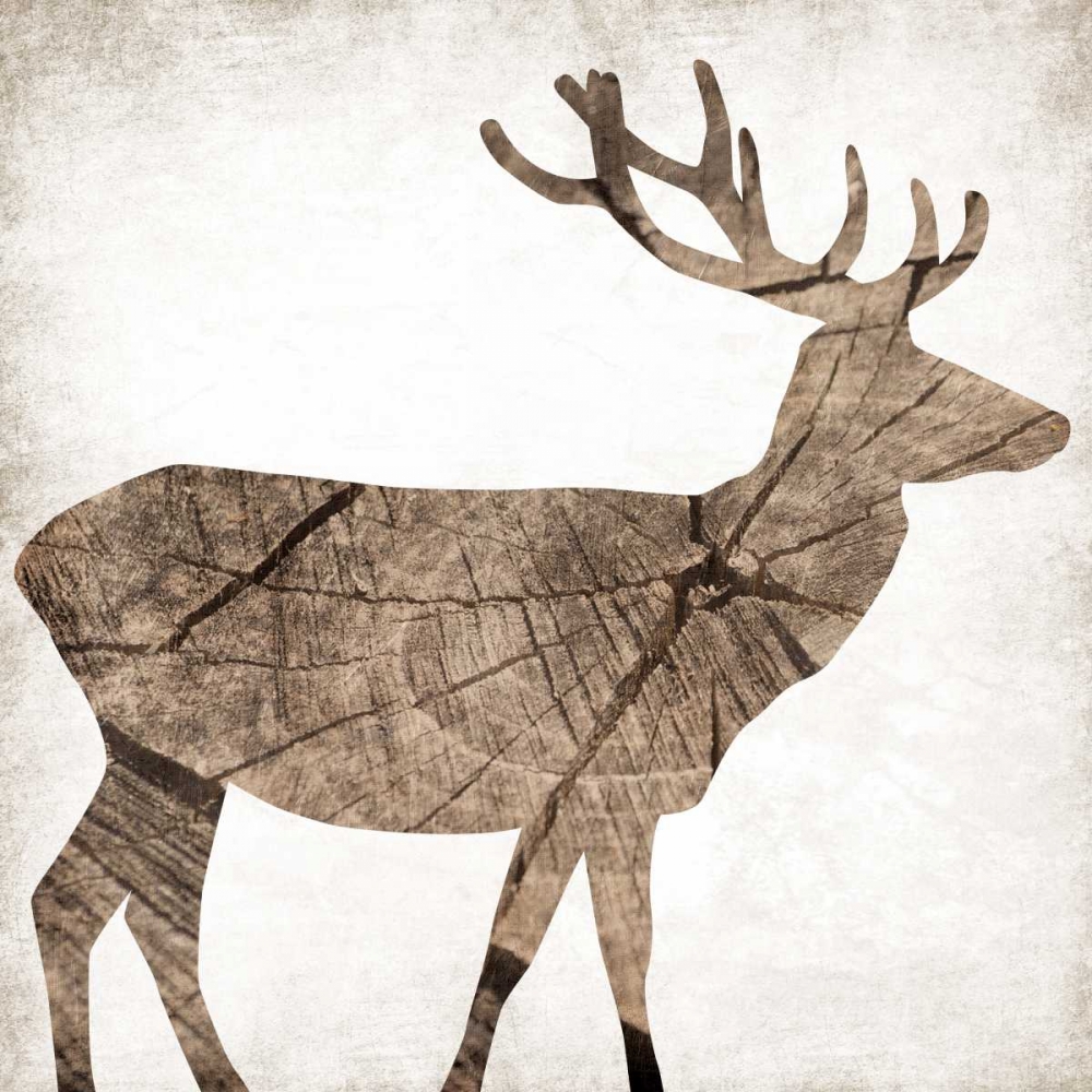 Brown Wood Deer art print by Jace Grey for $57.95 CAD
