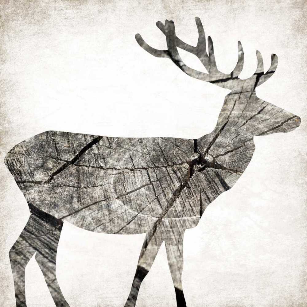Wood Deer art print by Jace Grey for $57.95 CAD