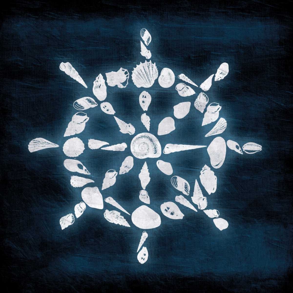 Shell Wheel Deeper Blue art print by Jace Grey for $57.95 CAD