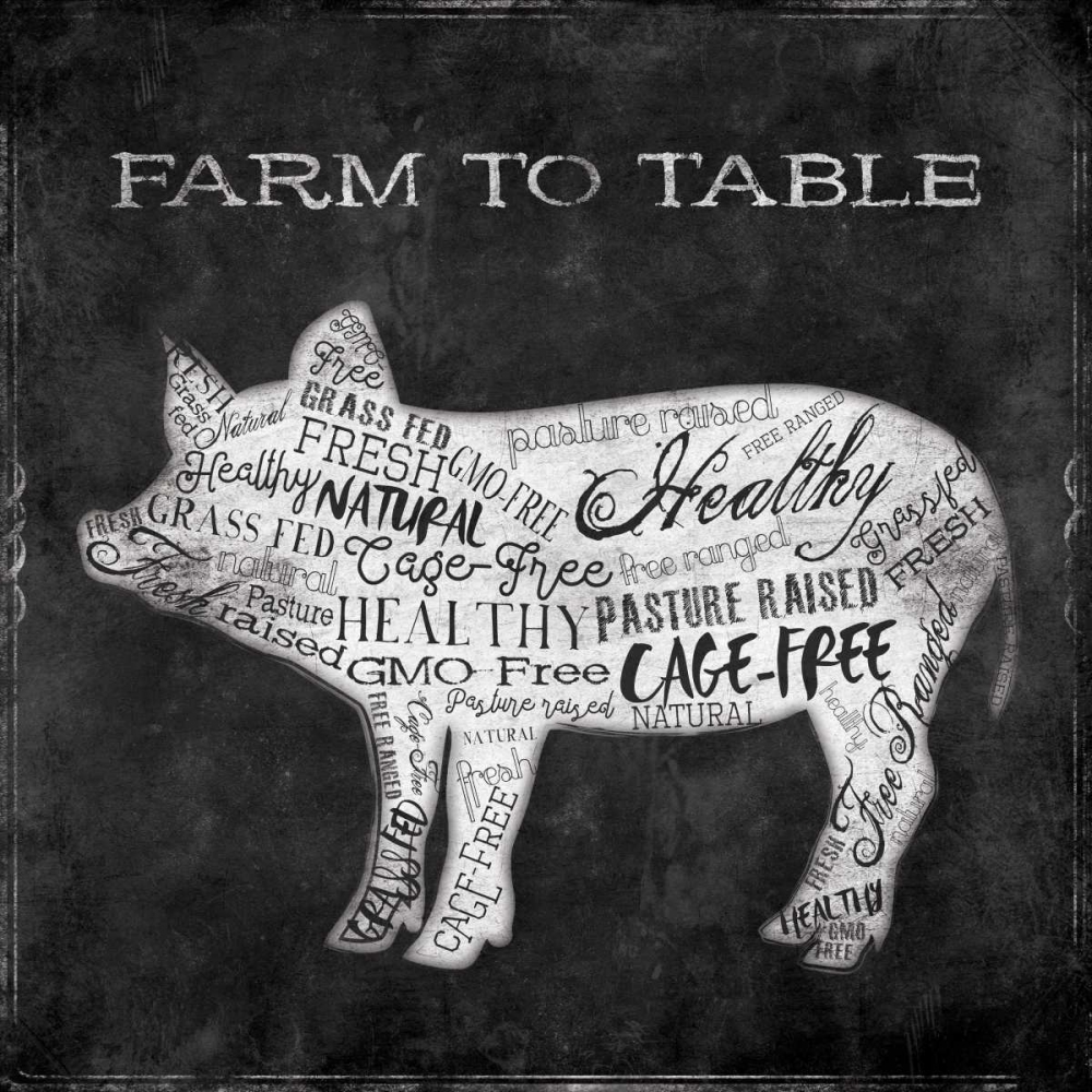 Farm To Pig art print by Jace Grey for $57.95 CAD