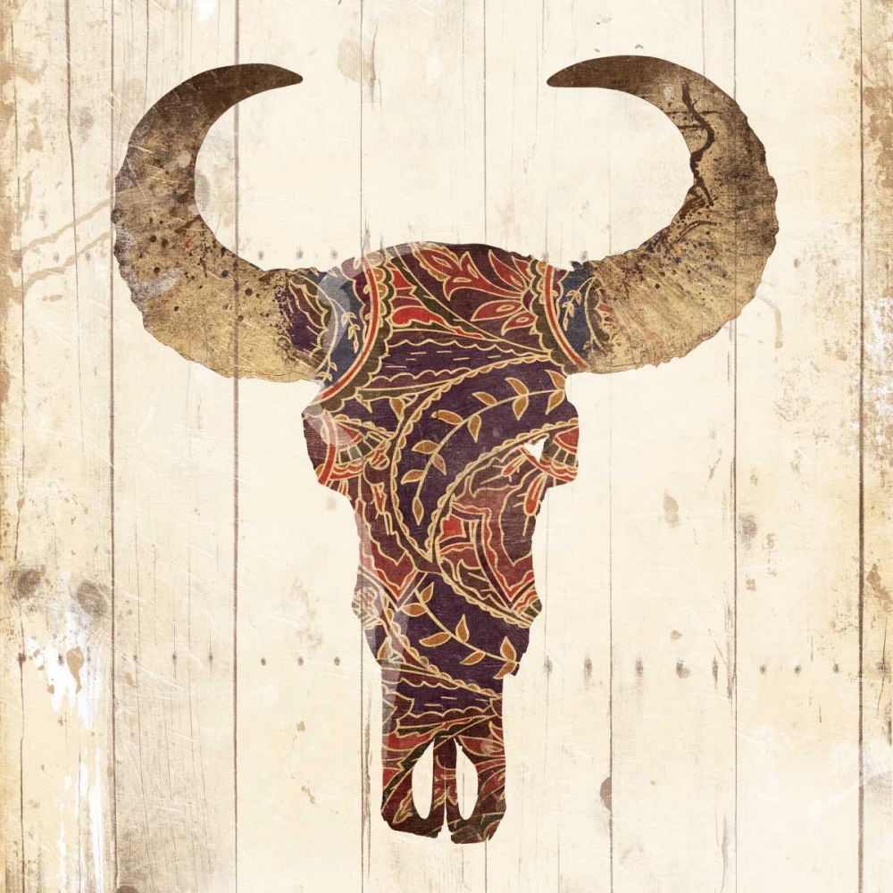 Patterned Skull art print by Jace Grey for $57.95 CAD