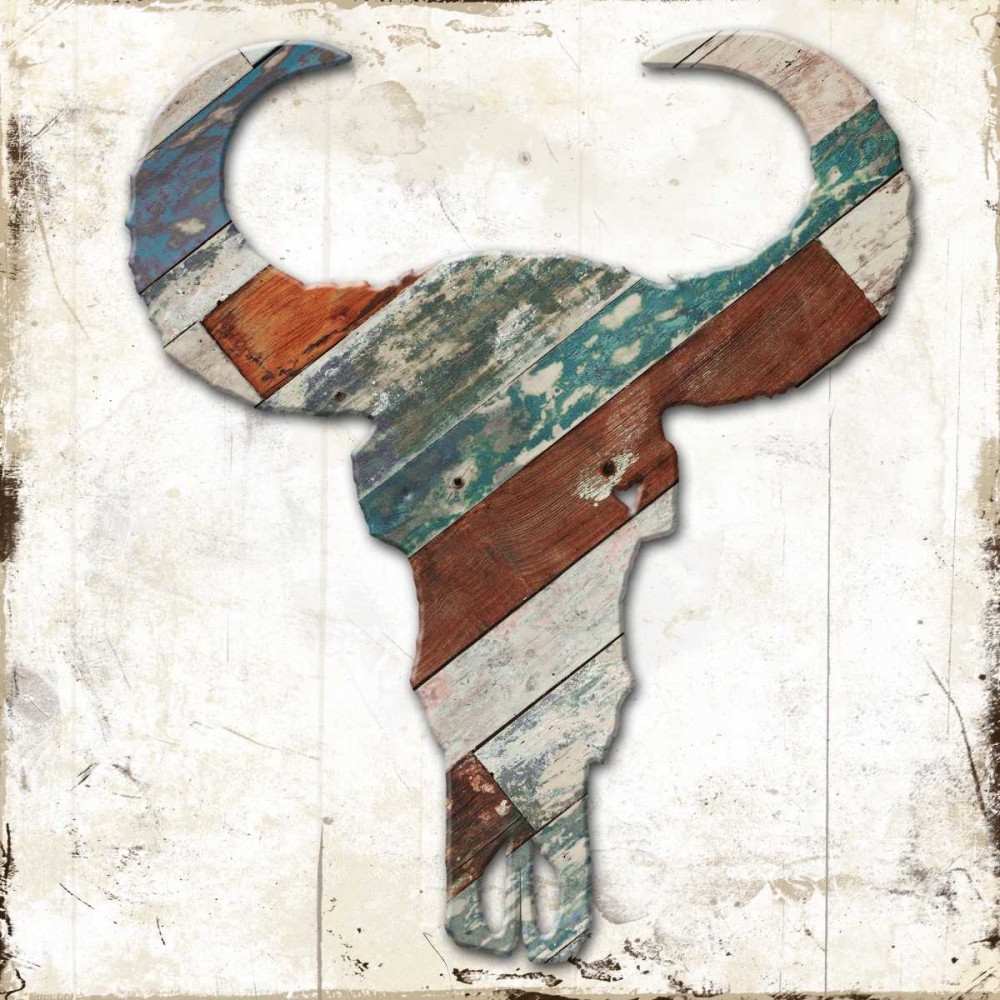 Wooden Bull Head art print by Jace Grey for $57.95 CAD