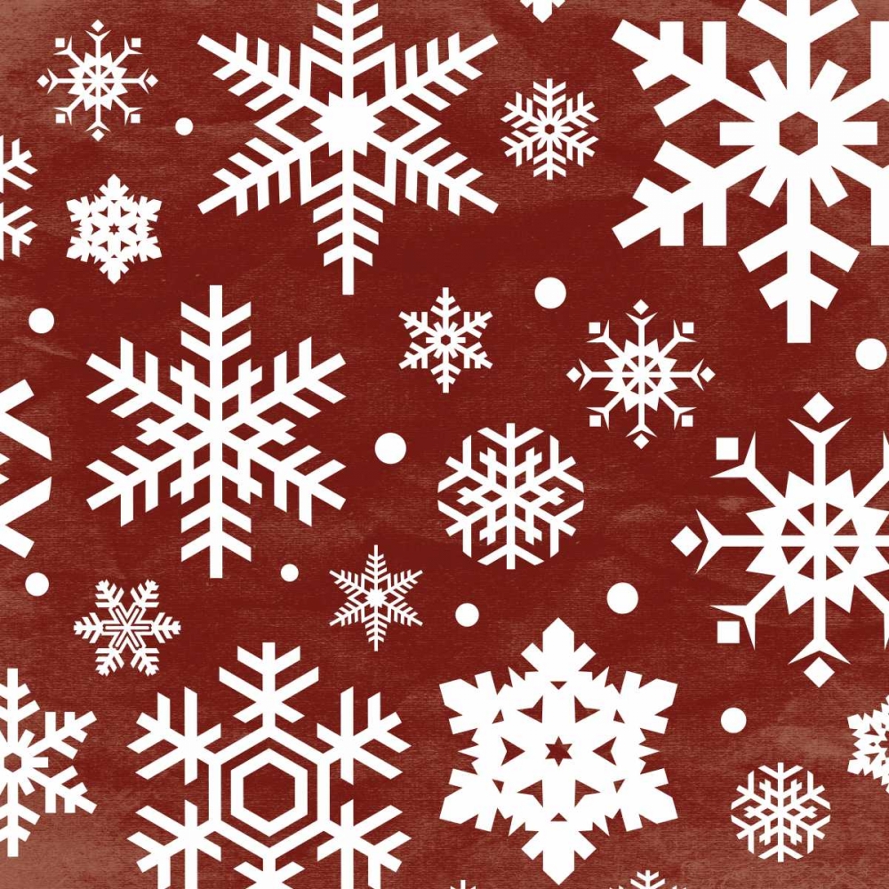 Red Snow Flakes art print by Jace Grey for $57.95 CAD