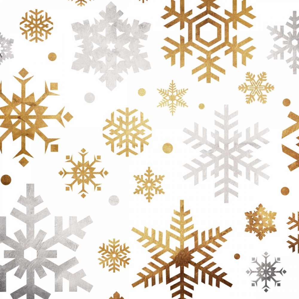 Gold And Silver Flakes art print by Jace Grey for $57.95 CAD
