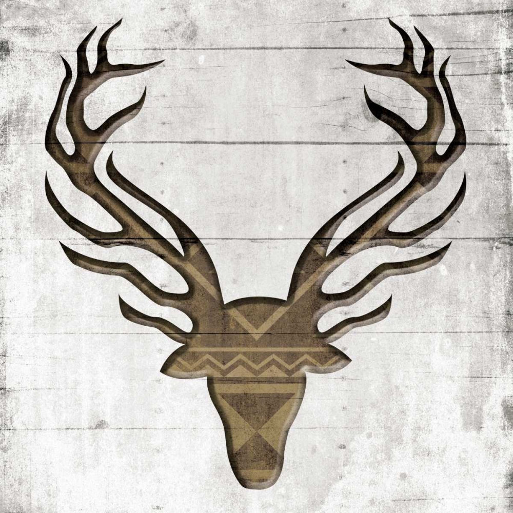 White Wood Deer art print by Jace Grey for $57.95 CAD