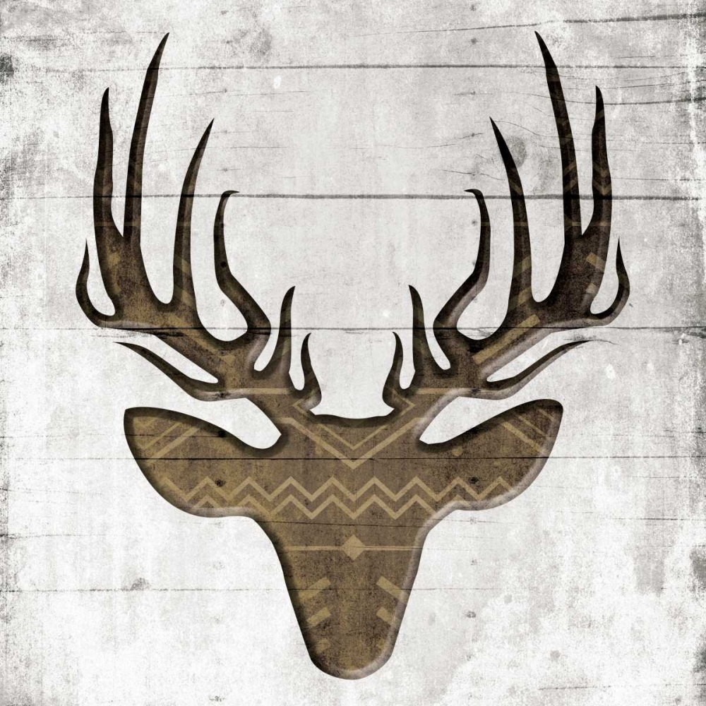 White Wood Deer Mate art print by Jace Grey for $57.95 CAD