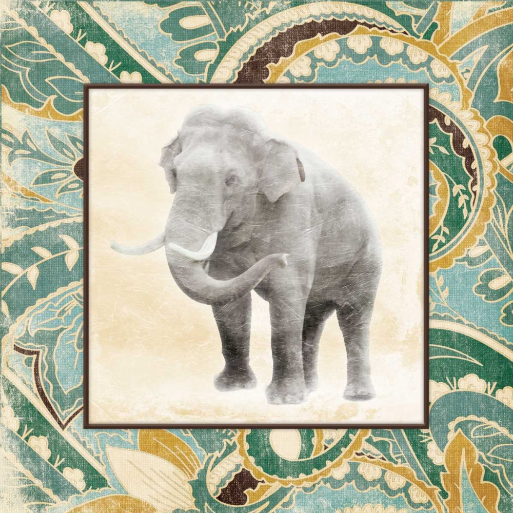 Floral Sea Elephant art print by Jace Grey for $57.95 CAD
