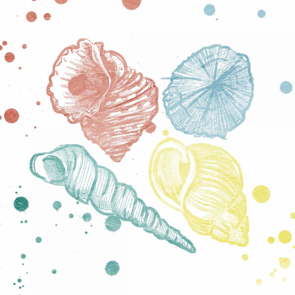 Soft Color Splatter Shells Mate art print by Jace Grey for $57.95 CAD