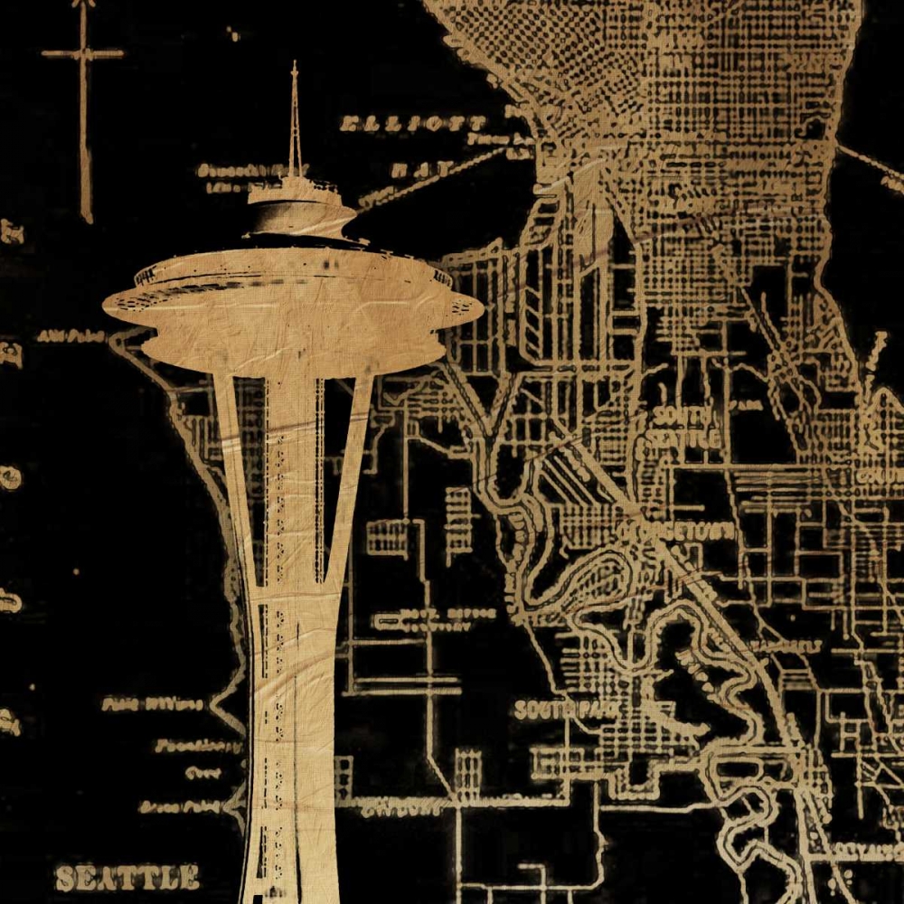 Needle Map art print by Jace Grey for $57.95 CAD
