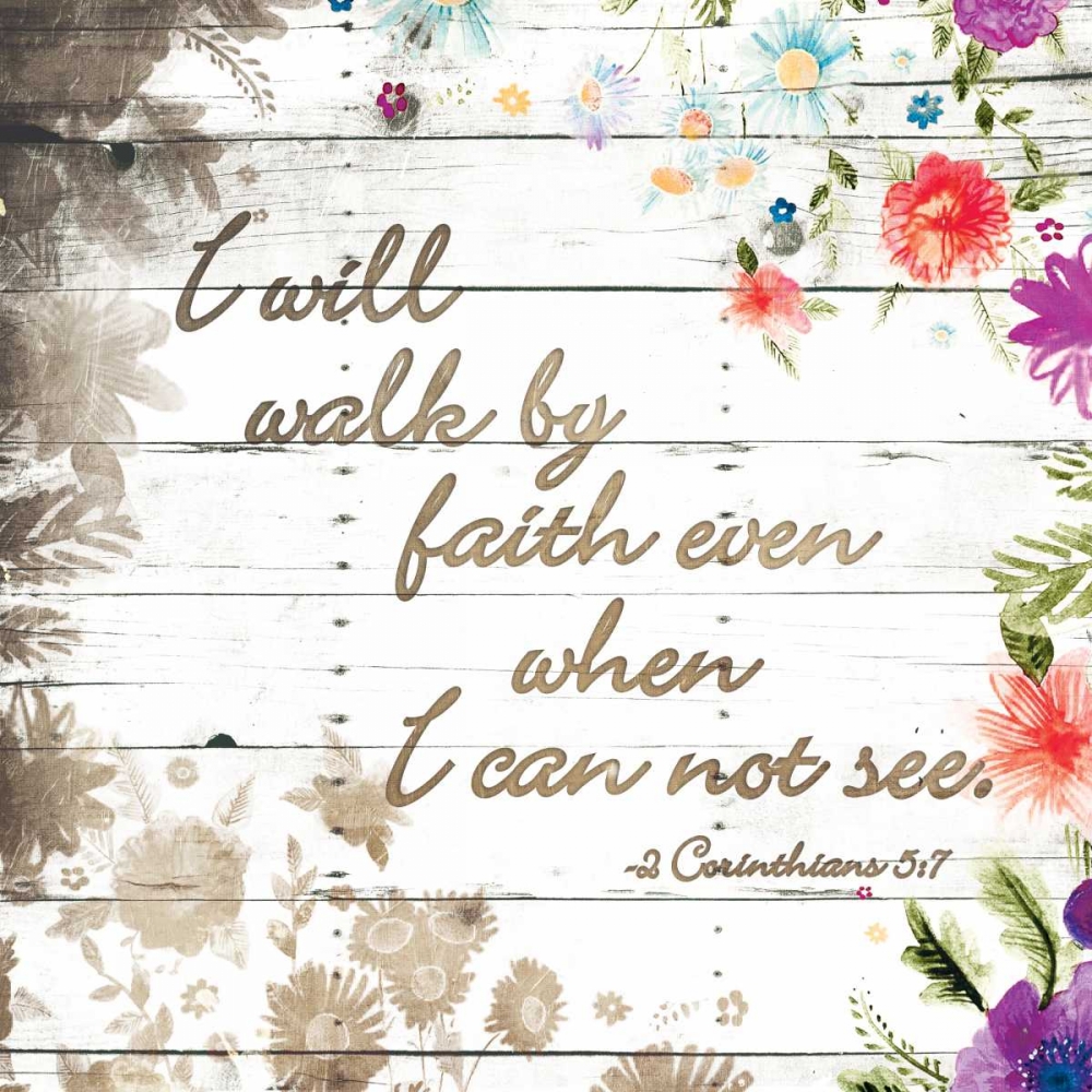 Walk By Faith art print by Jace Grey for $57.95 CAD