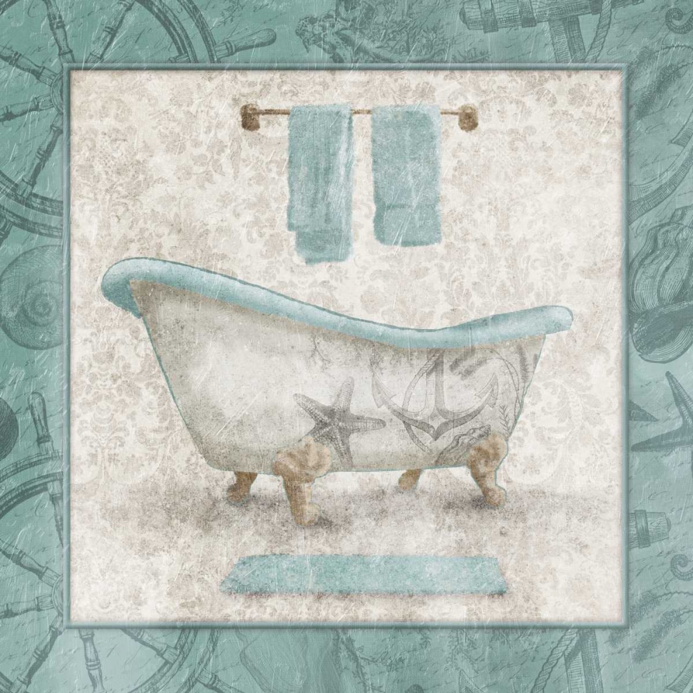 Serene Coastal Bath art print by Jace Grey for $57.95 CAD