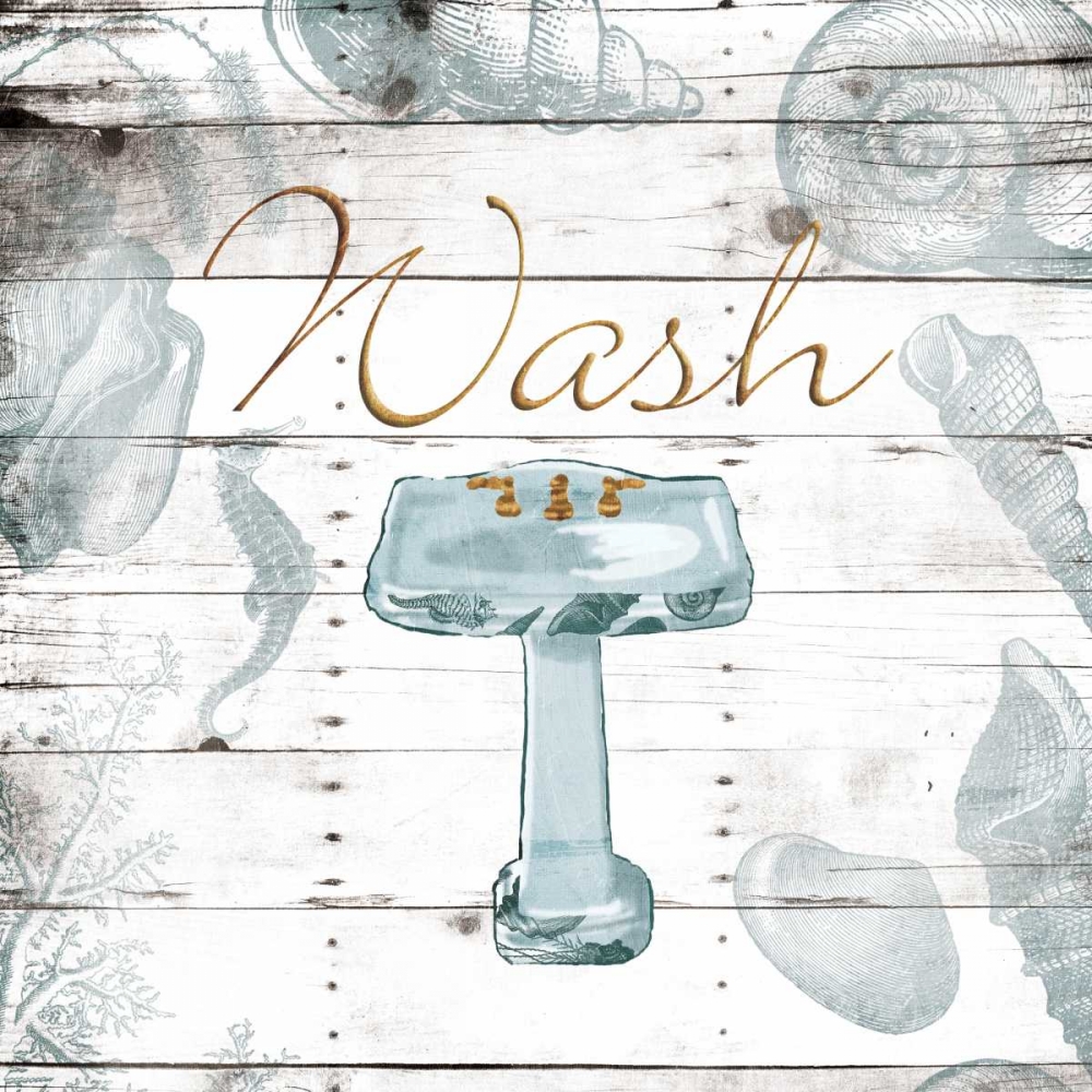 Golden Coastal Sink art print by Jace Grey for $57.95 CAD