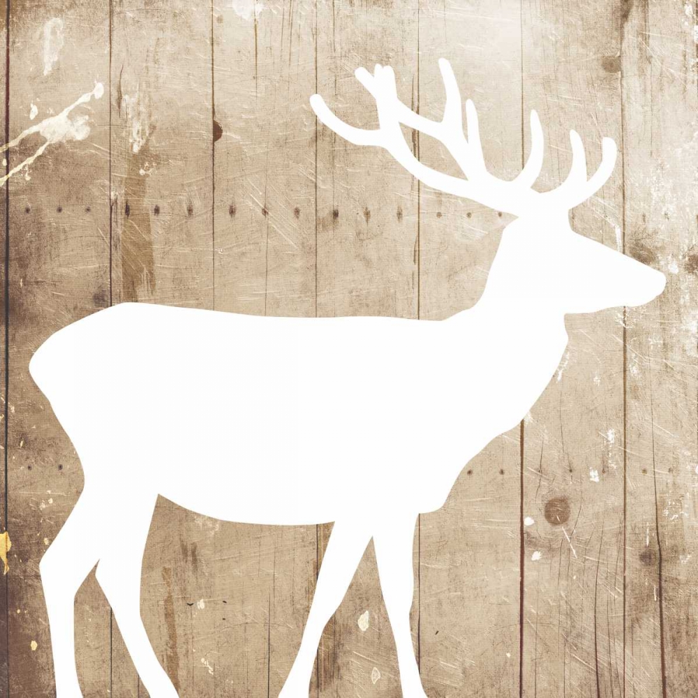 White On Wood Deer art print by Jace Grey for $57.95 CAD
