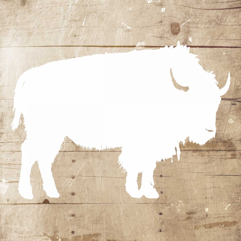 White On Wood Buffalo Mate art print by Jace Grey for $57.95 CAD