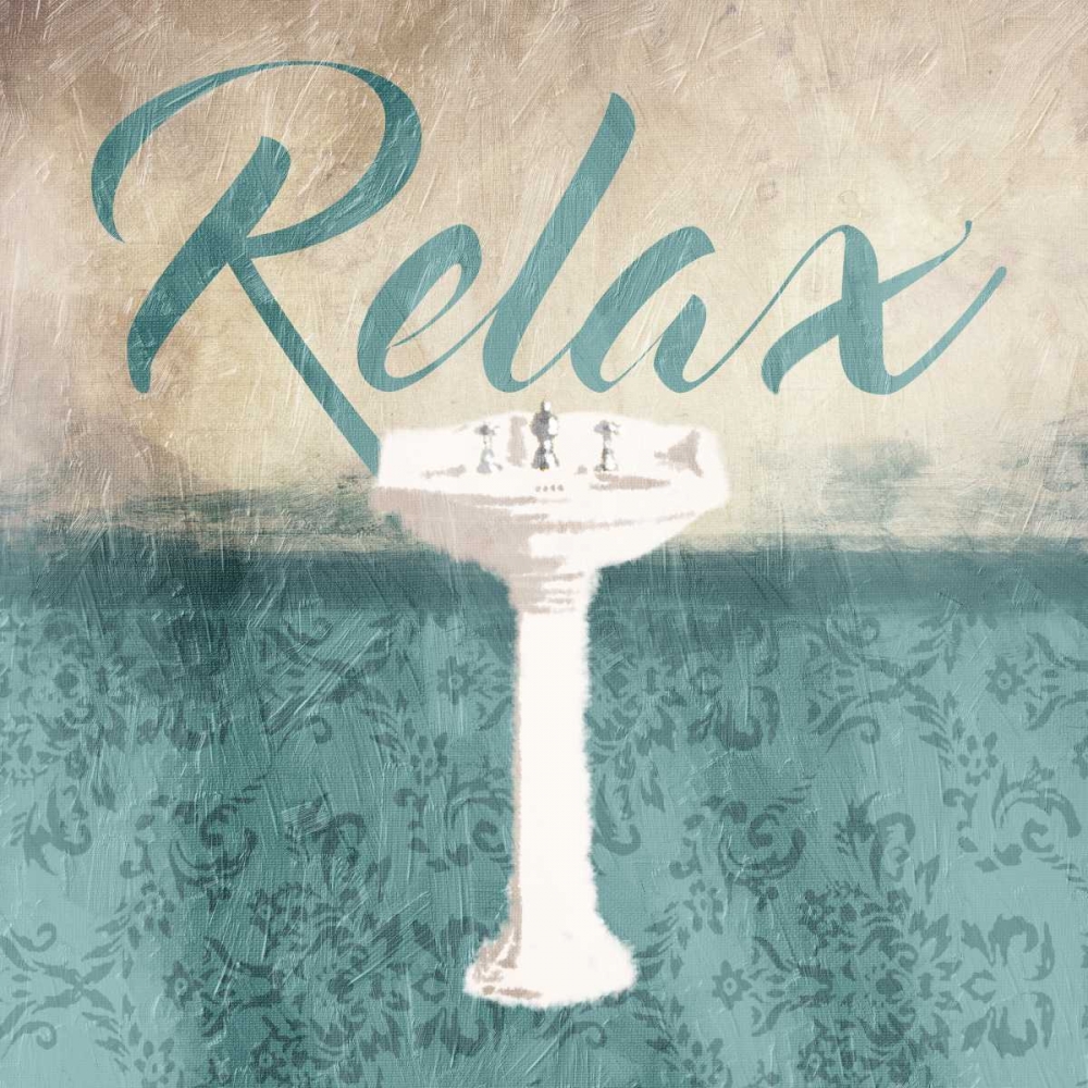 Relax Sink Teal art print by Jace Grey for $57.95 CAD