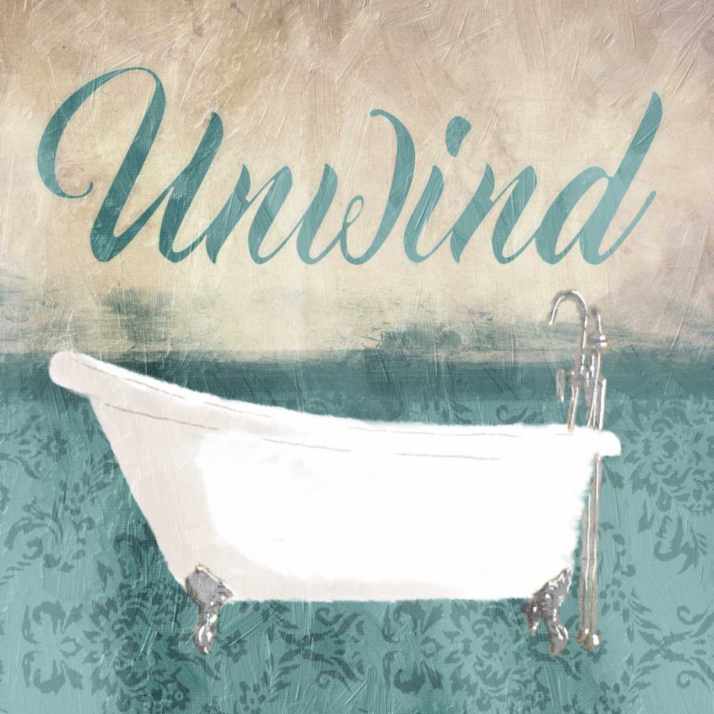 Unwind Bath Teal art print by Jace Grey for $57.95 CAD