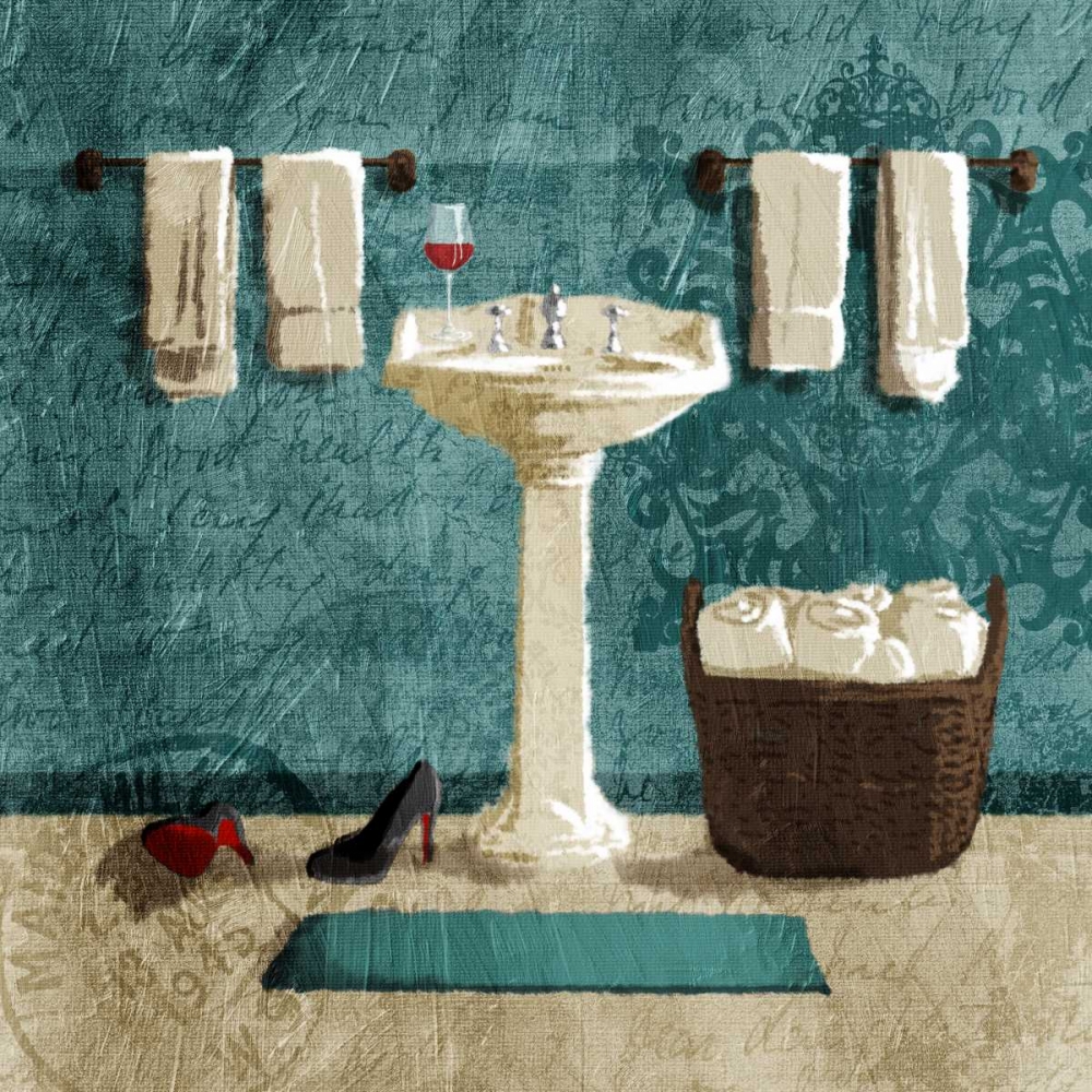 Teal Drink And Heals art print by Jace Grey for $57.95 CAD