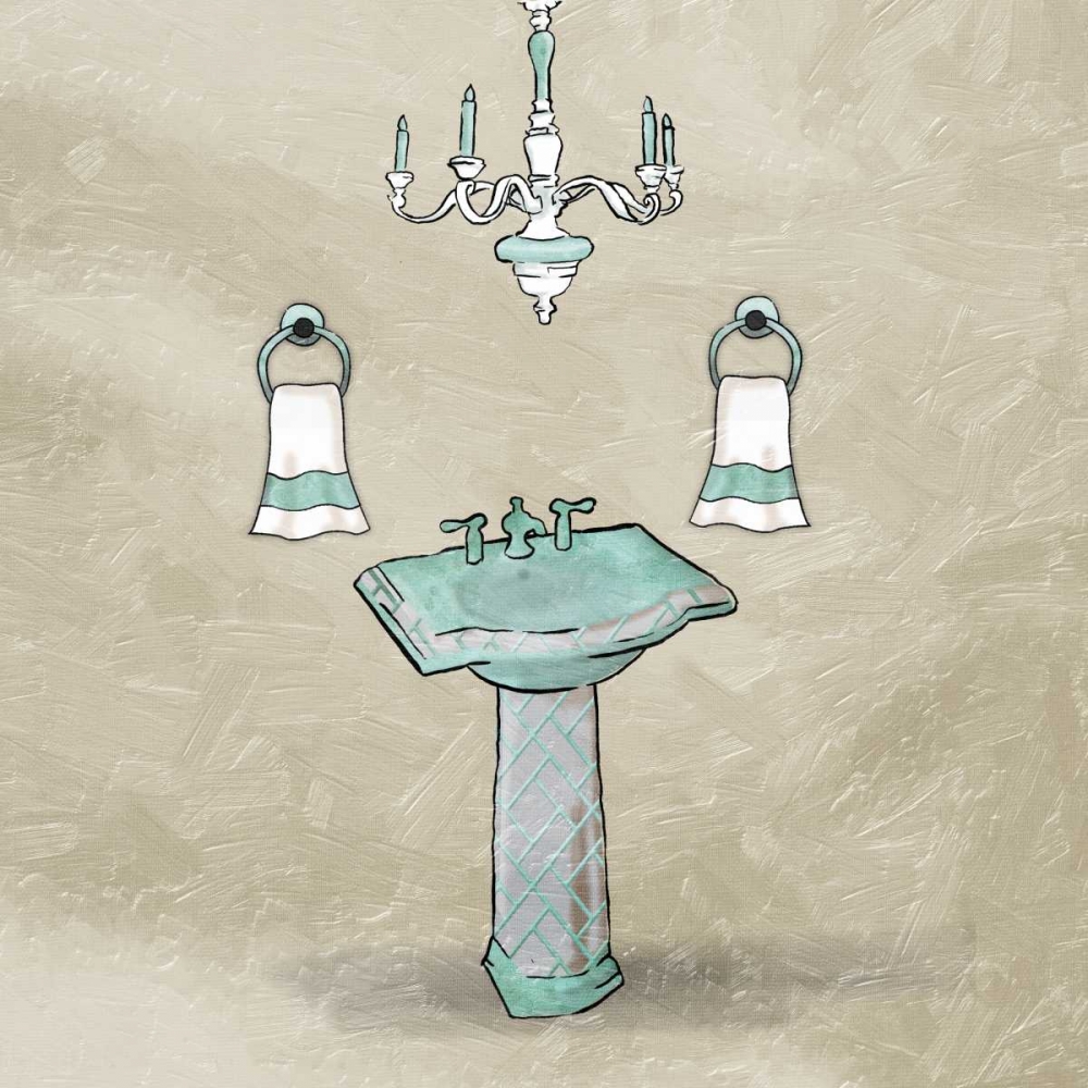 Teal Calm Sink art print by Jace Grey for $57.95 CAD