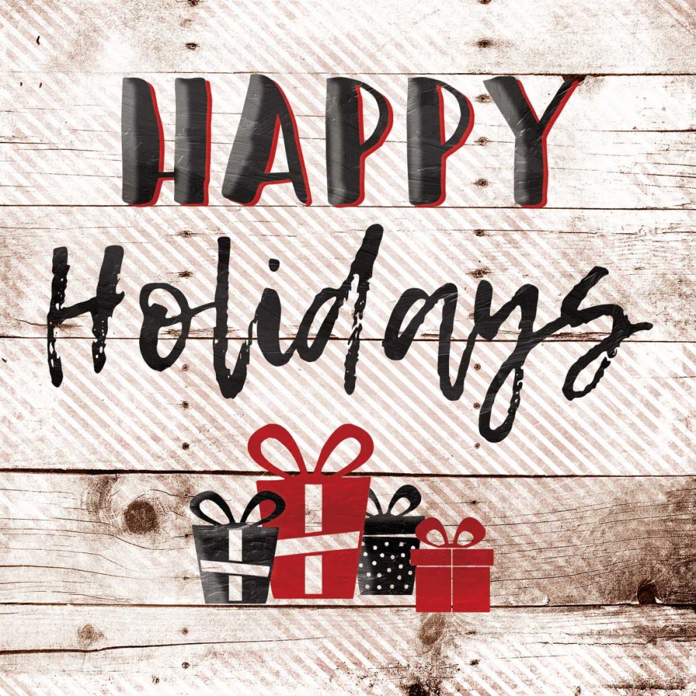 Happy Holiday Presents art print by Jace Grey for $57.95 CAD
