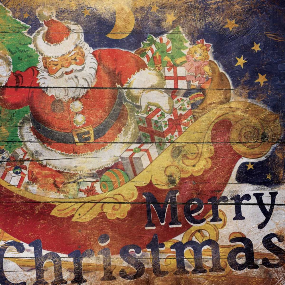 Santa Christmas art print by Jace Grey for $57.95 CAD