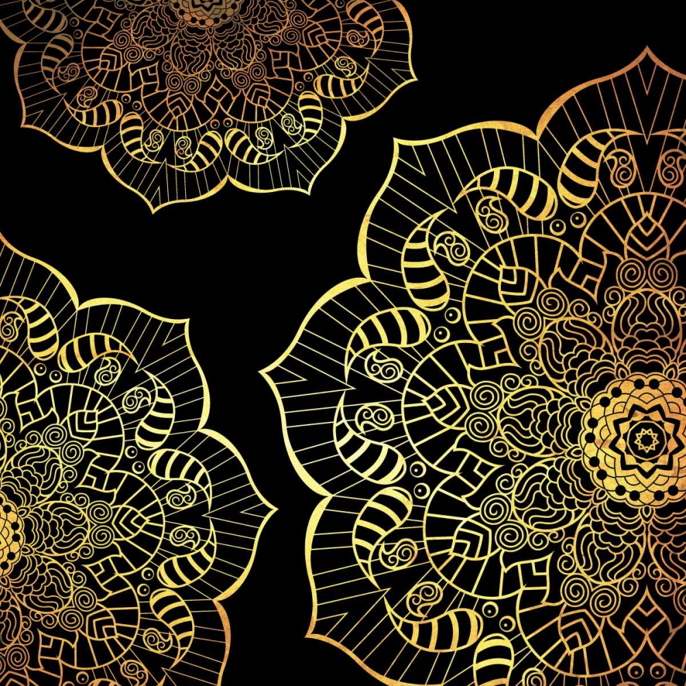 Golden Clean Floral art print by Jace Grey for $57.95 CAD