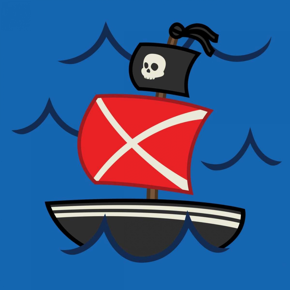 Medium Pirate Ship art print by Jace Grey for $57.95 CAD