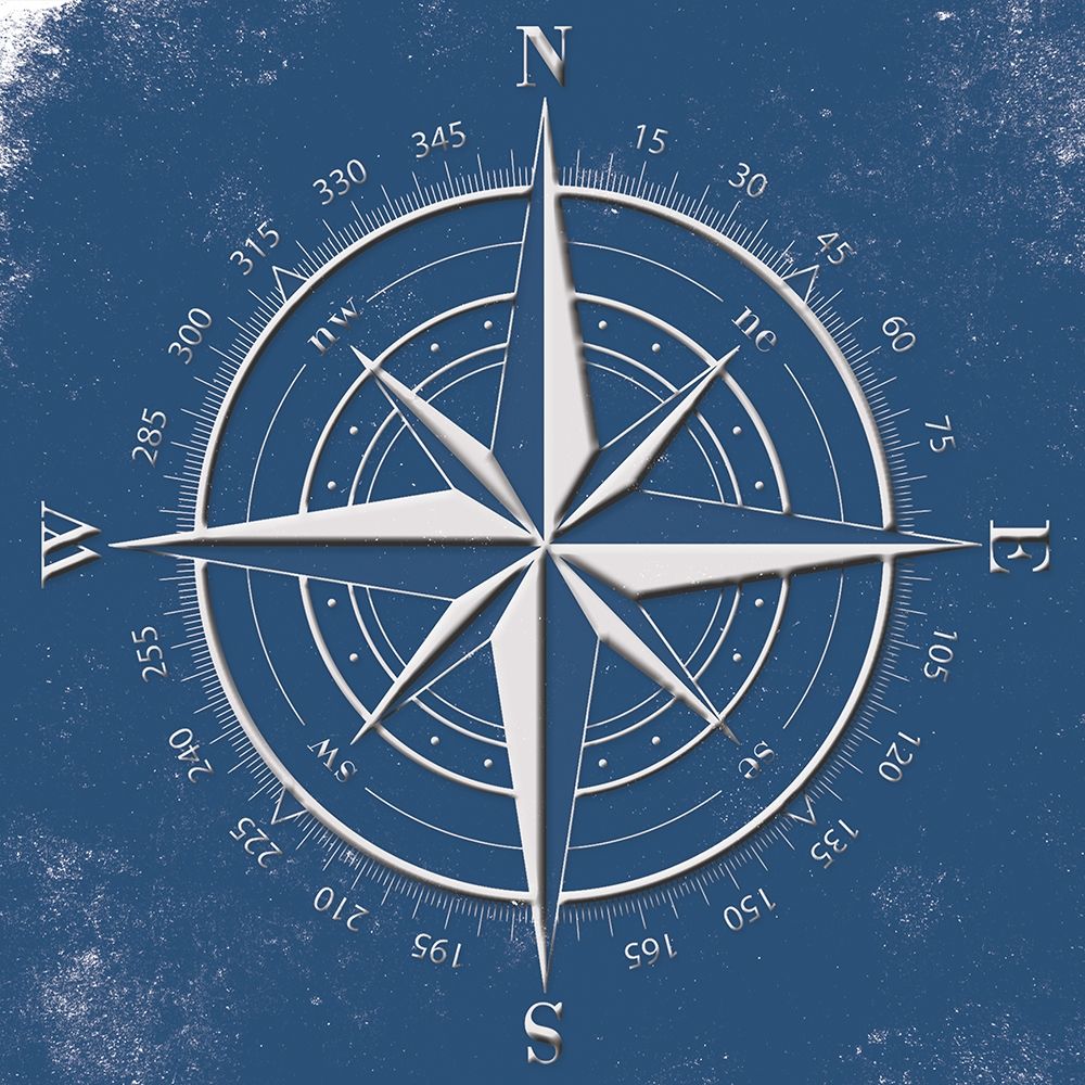Coastal Pop Compass art print by Jace Grey for $57.95 CAD
