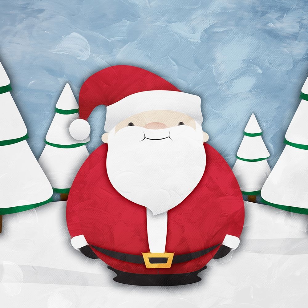 Smiling Santa art print by Jace Grey for $57.95 CAD