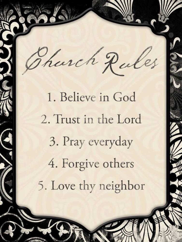 Church Rules art print by Jace Grey for $57.95 CAD