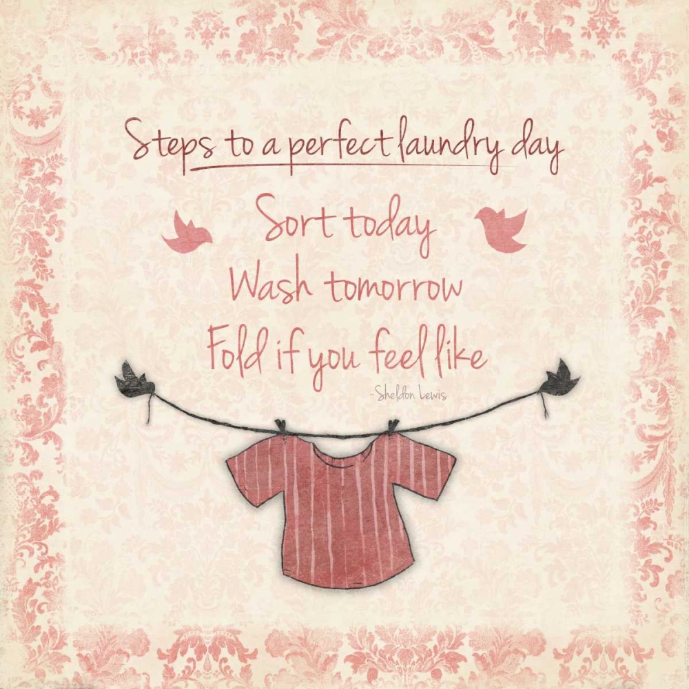 Laundry Red art print by Jace Grey for $57.95 CAD