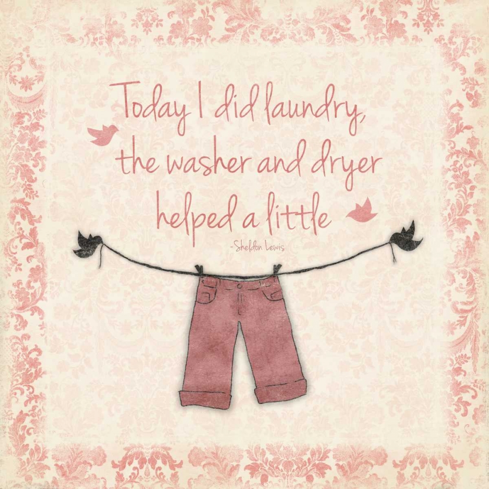 Laundry Red 2 art print by Jace Grey for $57.95 CAD
