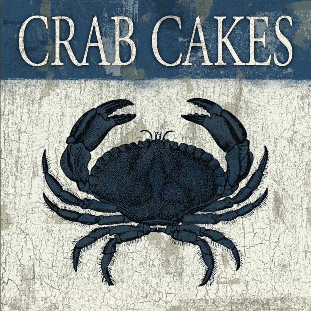 Crab cakes blue art print by Jace Grey for $57.95 CAD