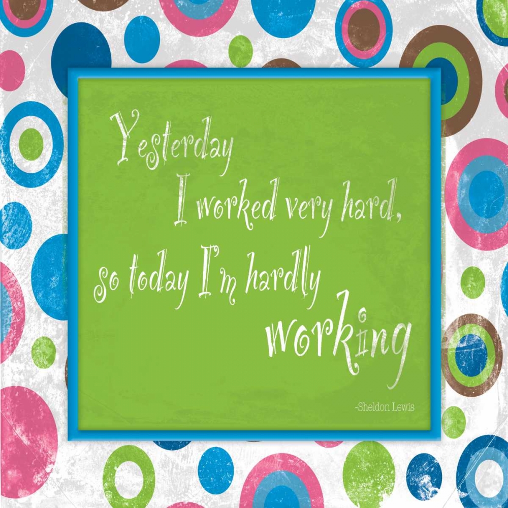 Working art print by Jace Grey for $57.95 CAD