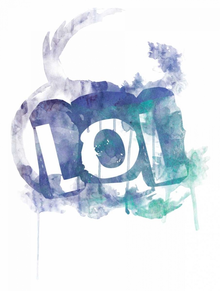 Watercolor LOL Reverse art print by Jace Grey for $57.95 CAD