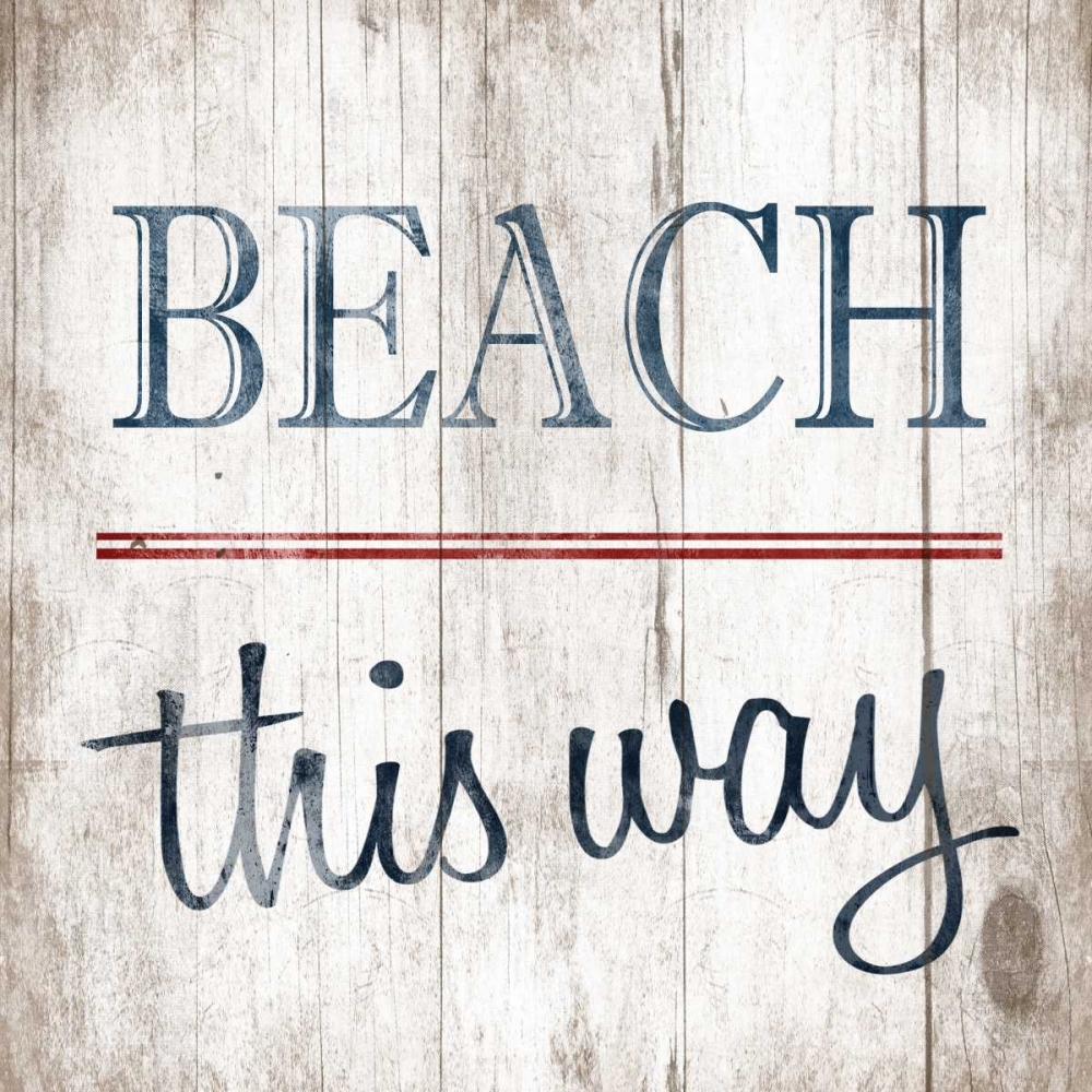 Beach no arrow art print by Jace Grey for $57.95 CAD