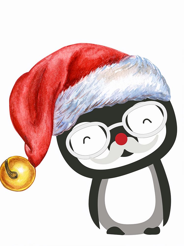 Santa Penguin art print by Jesse Keith for $57.95 CAD