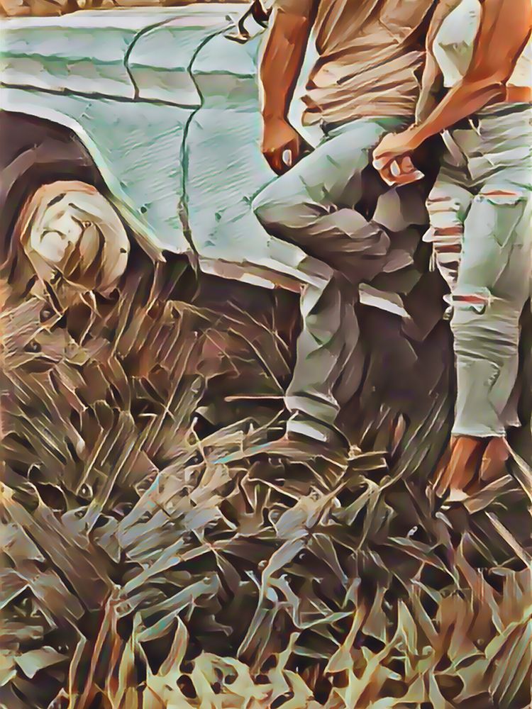 Leaning in Kisses art print by Jesse Keith for $57.95 CAD
