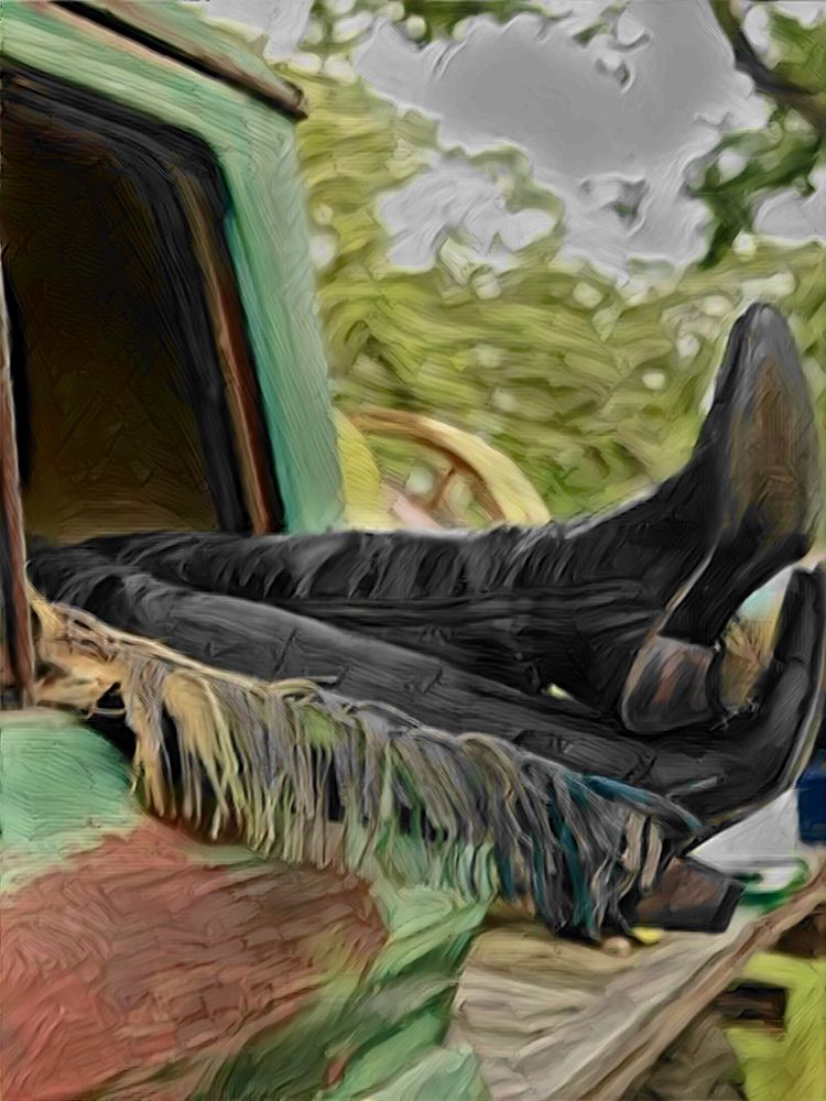 Relax With My Boots Out art print by Jesse Keith for $57.95 CAD