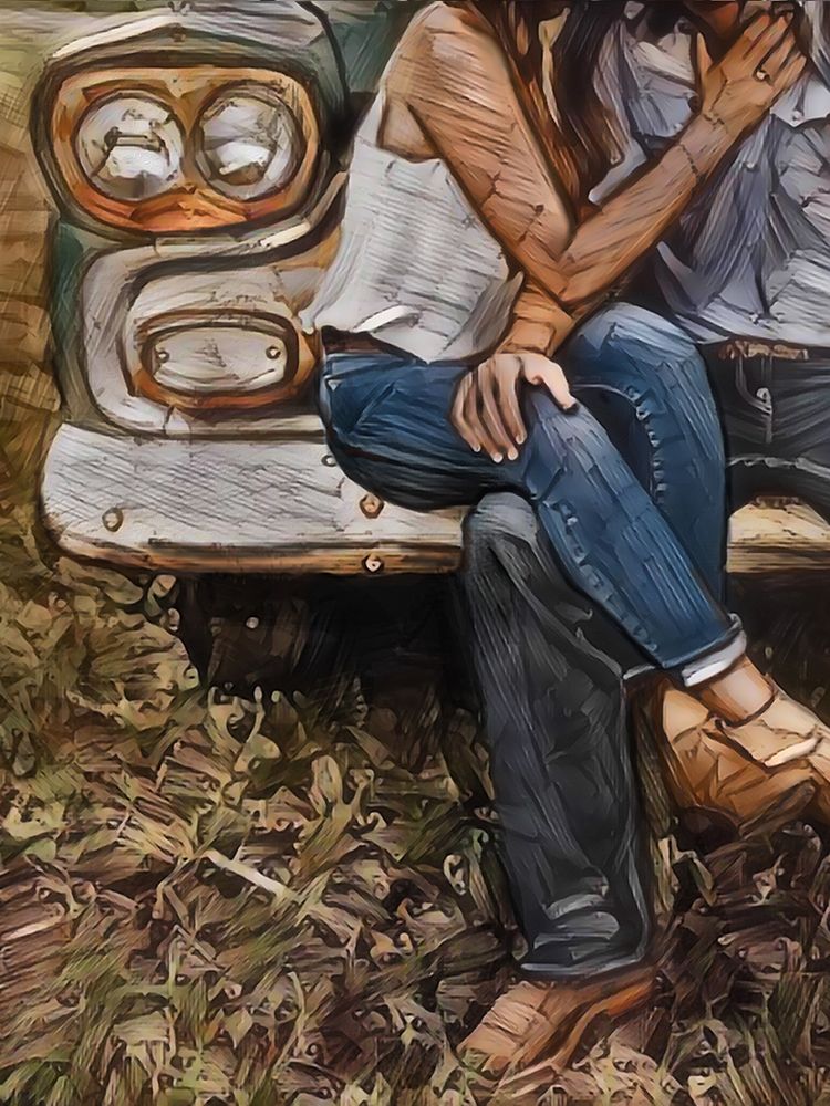 Those Cross Legs And Trucks art print by Jesse Keith for $57.95 CAD