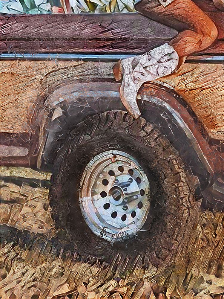 Old Pickup With My Girl Boots art print by Jesse Keith for $57.95 CAD